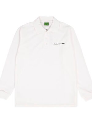 The Don's House WAFROCK BROKEN WHITE - Poloshirt Kaos Polo Wafle Lengan Panjang Motif Sablon Kasual Pria Wanita