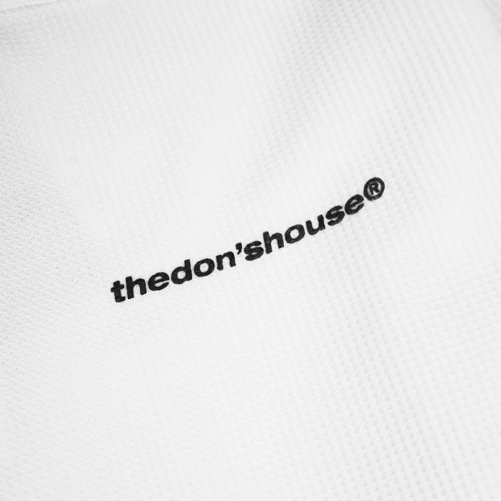 The Don's House WAFROCK BROKEN WHITE - Poloshirt Kaos Polo Wafle Lengan Panjang Motif Sablon Kasual Pria Wanita - Gambar 2