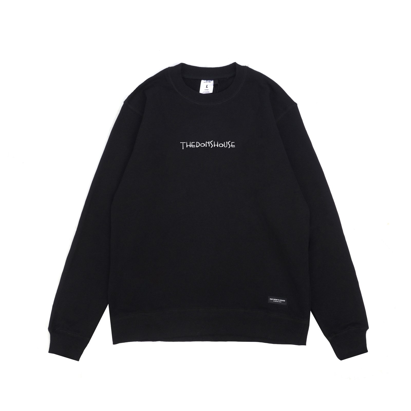 The Don's House EPISTOLAR BLACK  - Sweater / Crewneck / Switer Motif Sablon Pria Wanita Fleece Tebal Premium