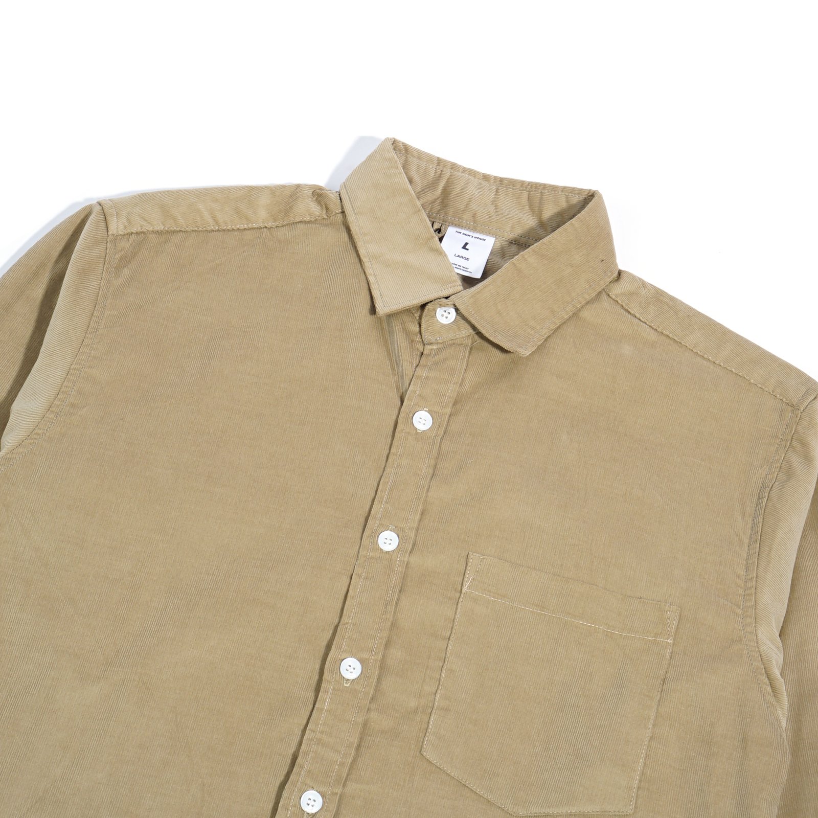 The Don's House VERDE LS - Kemeja Corduroy Lengan Panjang Polos Slimfit Pria Wanita - Gambar 3