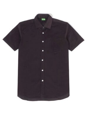 The Don's House VERDE SS - Kemeja Corduroy Lengan Pendek Polos Slimfit Pria Wanita