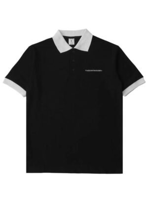 The Don's House NEIRA BLACK WHITE - Poloshirt / Kaos Polo Lengan Pendek Motif Sablon Kasual Pria Wanita