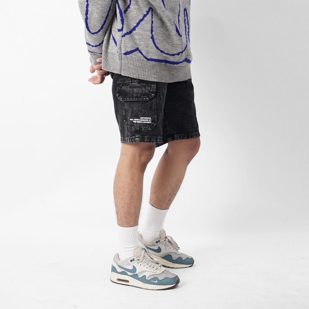 The Don's House BOLTON Pants - Celana Pendek Jeans Cargo Washing Pria Wanita - Gambar 3