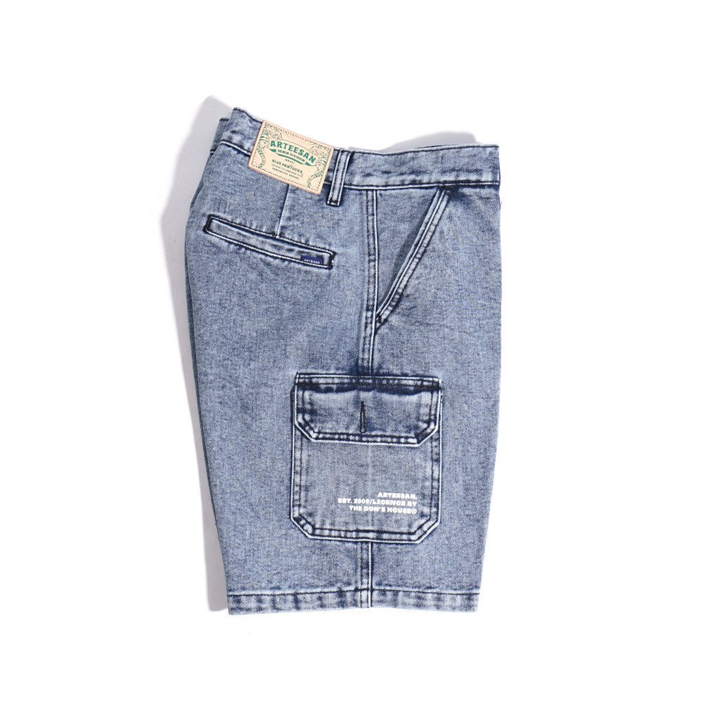 The Don's House BOLTON Pants - Celana Pendek Jeans Cargo Washing Pria Wanita - Gambar 8