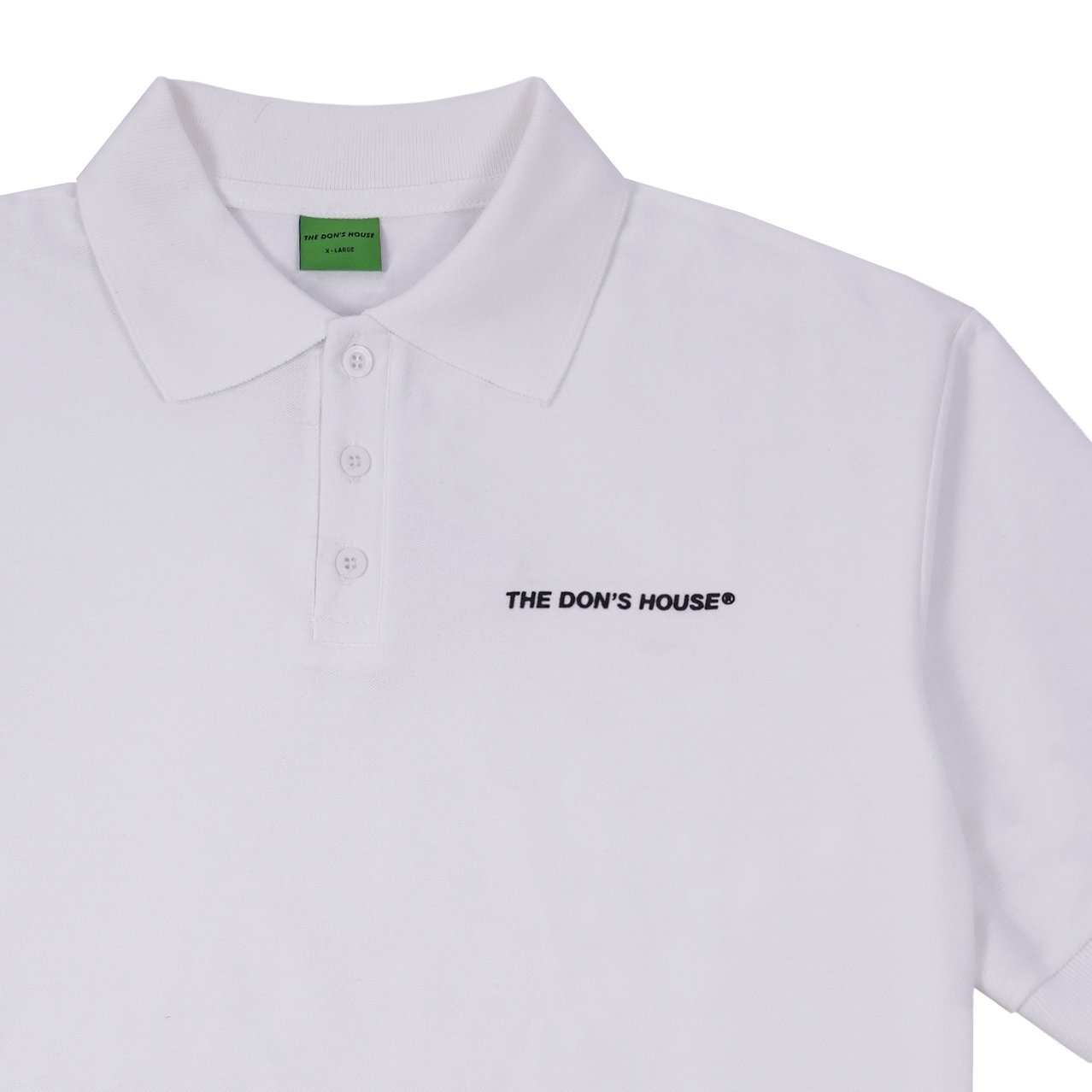 The Don's House NEIRA ALL WHITE - Poloshirt Kaos Polo Lengan Pendek Motif Sablon Kasual Pria Wanita - Gambar 2