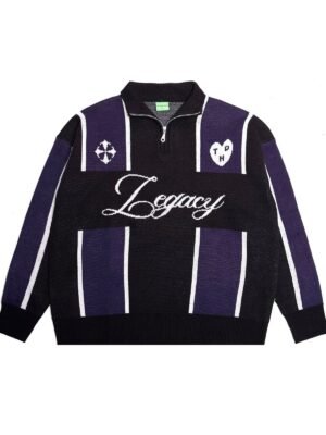 The Don's House PLATINI - Jersey Sweater Crewneck Cardigan Knitwear Bahan Rajut Hitam Pria Wanita Fleece Tebal Premium