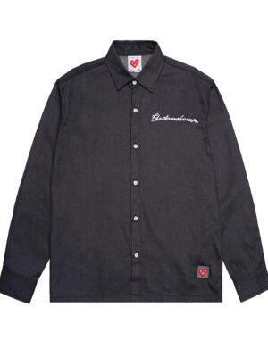 The Don's House BLACK FORGE LS - Workshirt / Kemeja Lengan Panjang Bahan Ripstop Slimfit Pria Wanita