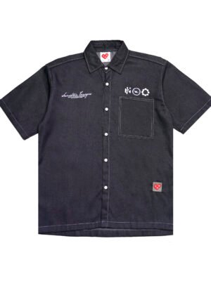 The Don's House TEENAGERS SS - Workshirt / Kemeja Lengan Pendek Bahan Denim Pria Wanita