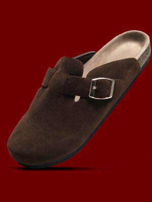 The Don's House EXTON DARKBROWN - Sendal / Sandal Selop Slip On Kulit Premium Pria / Wanita Casual Harian