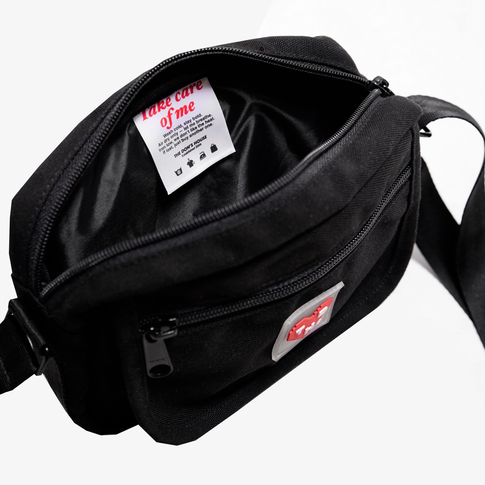 The Don's House FLOOD - Tas Selempang Slingbag Motif Patch Bordir Pria Wanita Anti Air - Gambar 3