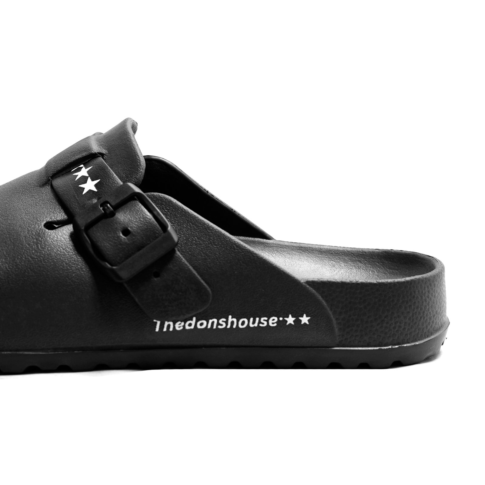 The Don's House FROG BLACK - Sendal / Sandal Selop Slip On Kulit Premium Pria / Wanita Casual Harian - Gambar 3