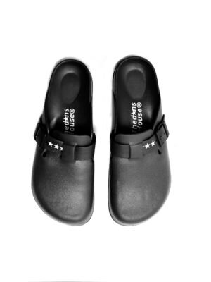 The Don's House FROG BLACK - Sendal / Sandal Selop Slip On Kulit Premium Pria / Wanita Casual Harian