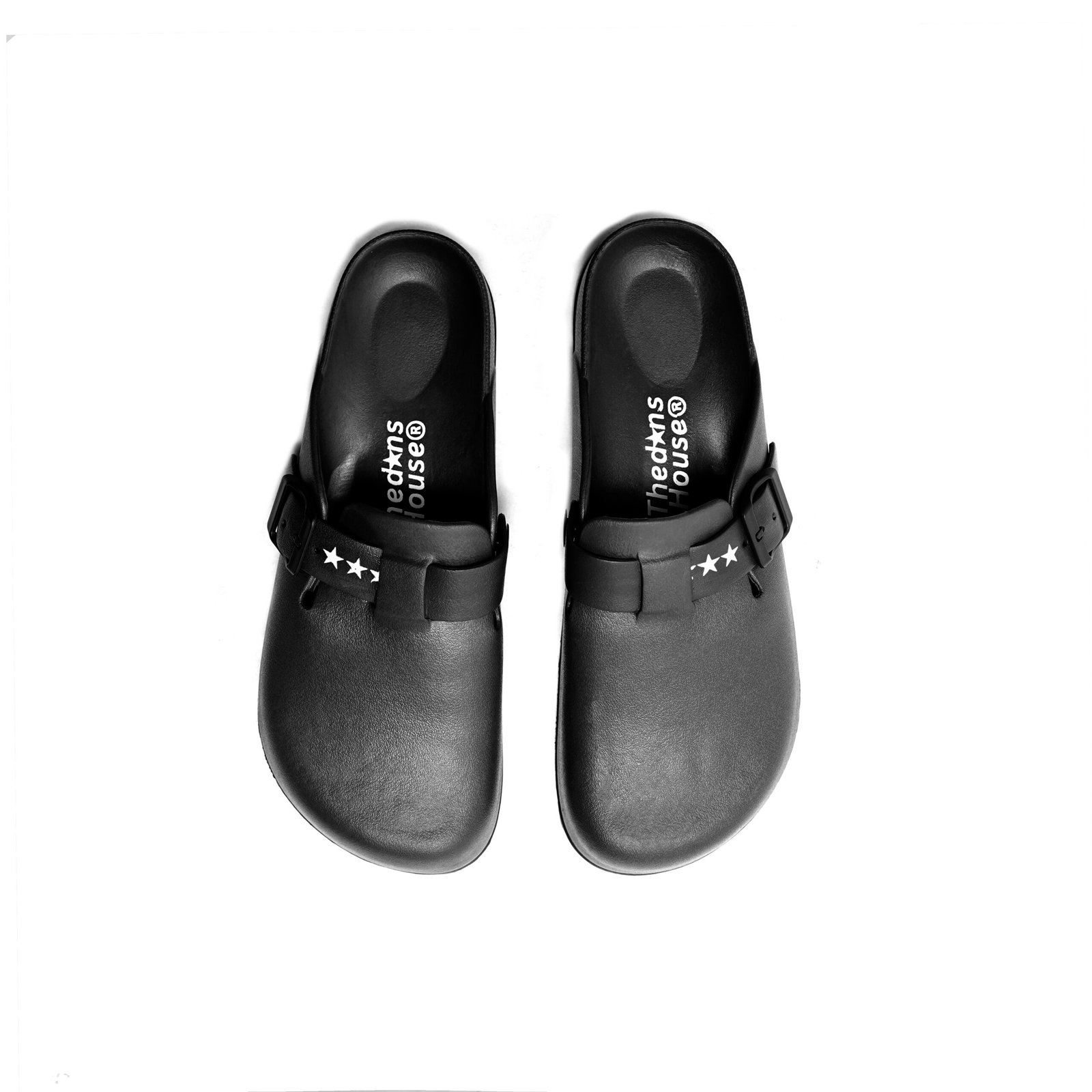The Don's House FROG BLACK - Sendal / Sandal Selop Slip On Kulit Premium Pria / Wanita Casual Harian