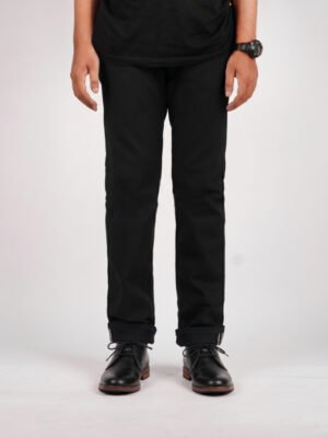 The Don's House INDIANA BLACK WHITE Denim Raw