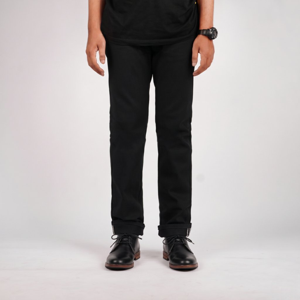 INDIANA BLACK WHITE Denim Raw