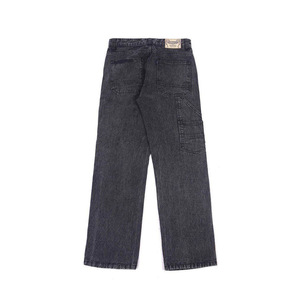 DENVER BLACK WASHED Denim Carpenter Washing Loose Fit - Gambar 4