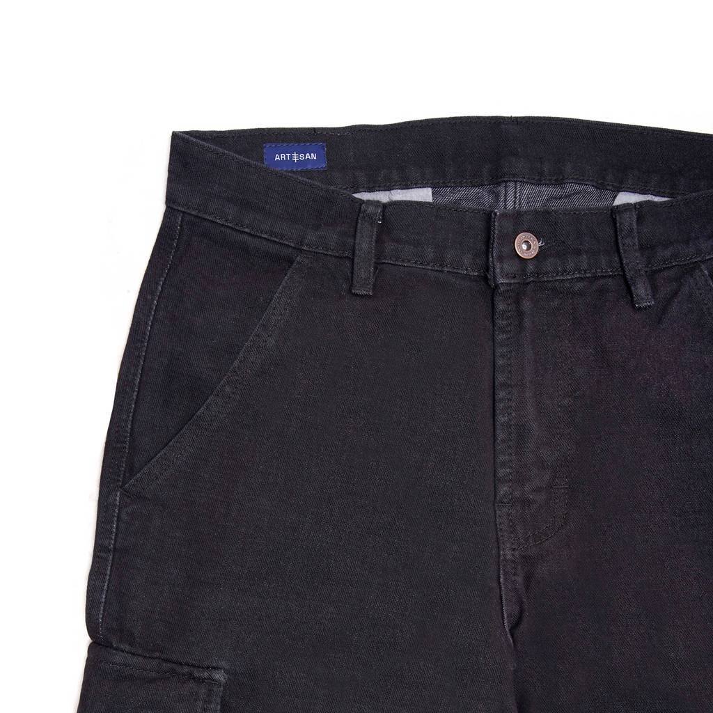 The Don's House DEGOZ BLACK WASHED Jeans Cargo Washing Loose Fit - Gambar 5
