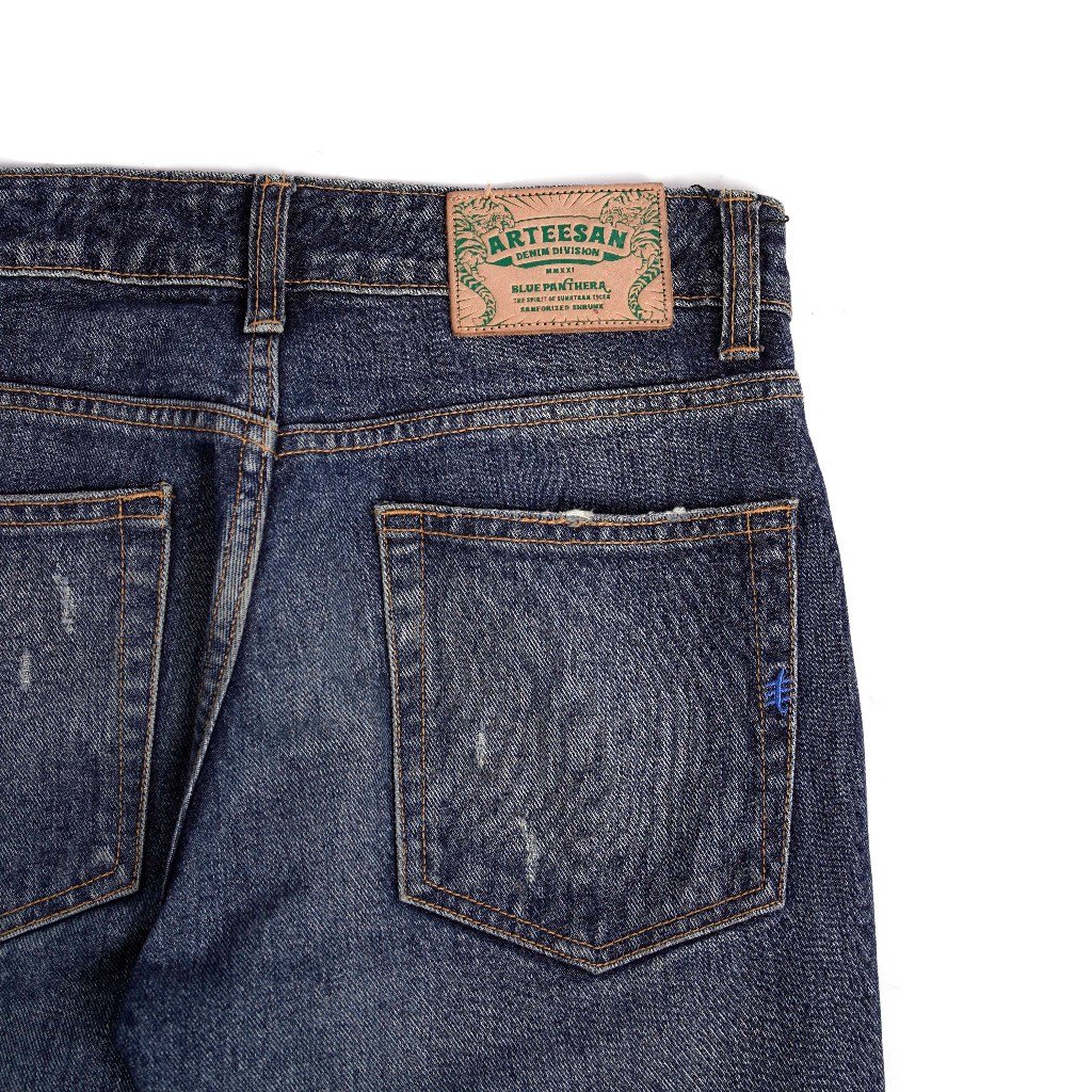 The Don's House LEXINGTON DARKBLUE RIPPED Jeans Washing - Gambar 6