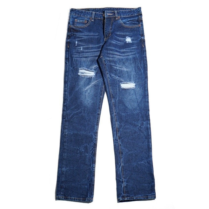 The Don's House LEXINGTON DARKBLUE RIPPED Jeans Washing - Gambar 7