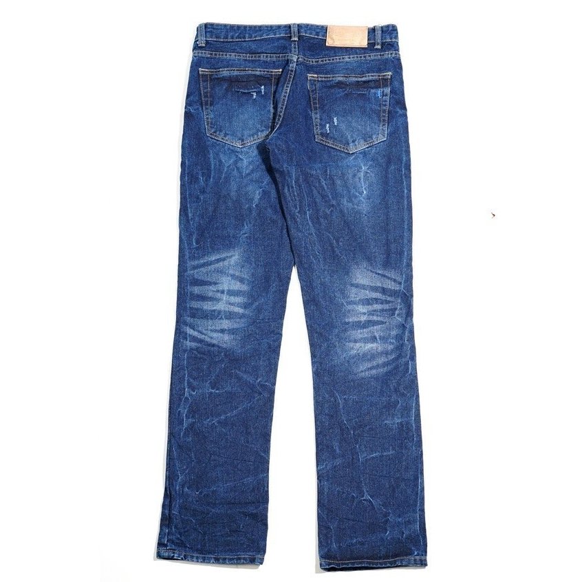 The Don's House LEXINGTON DARKBLUE RIPPED Jeans Washing - Gambar 8