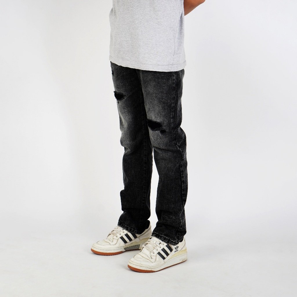 The Don's House HAVANA GREY RIPPED Jeans Washing - Gambar 2