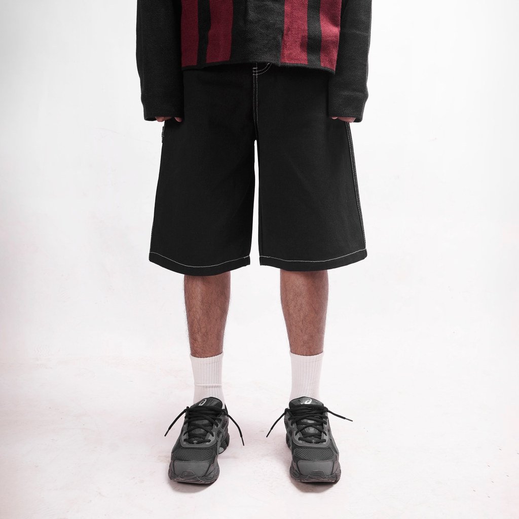 JORTS BLACK Denim Pants