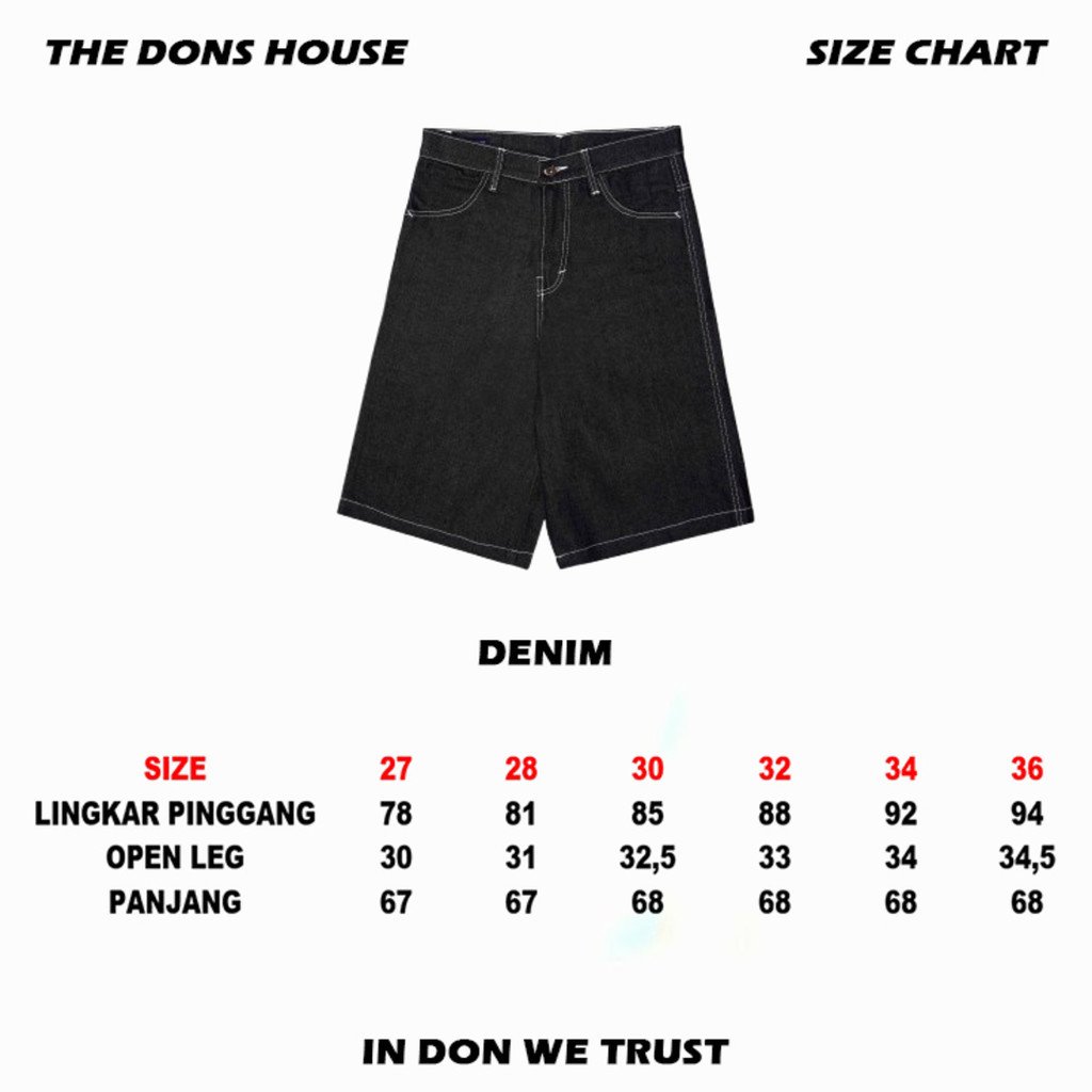 JORTS BLACK Denim Pants - Gambar 6