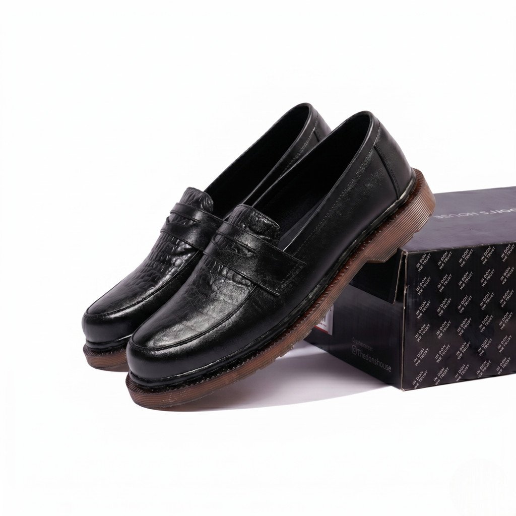 Loafers FANCY Leather Shoes Casual - Gambar 4
