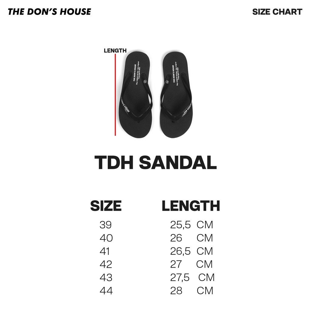 The Don's House CR BLACK SANDAL JEPIT - Gambar 4