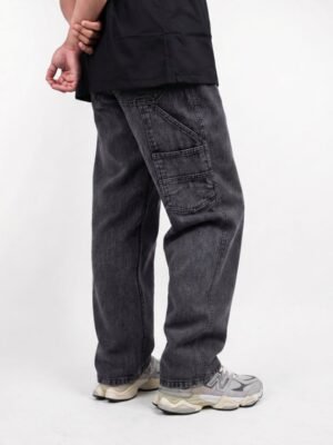 DENVER BLACK WASHED Denim Carpenter Washing Loose Fit