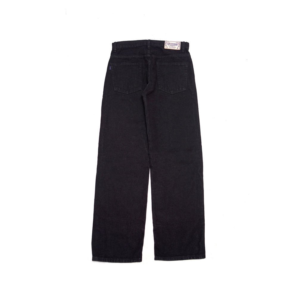The Don's House BROGE BLACK WASHED Jeans Washing Loose Fit - Gambar 3