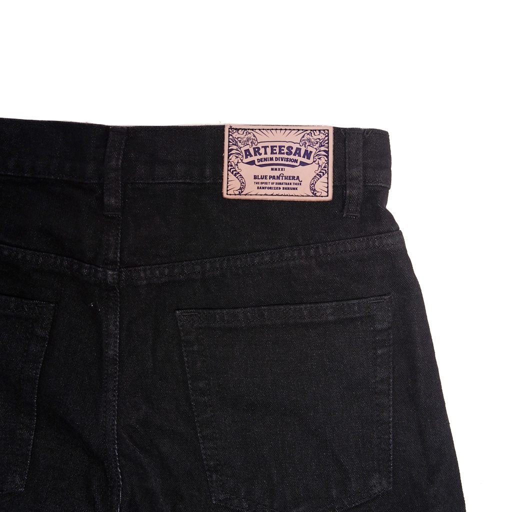 The Don's House BROGE BLACK WASHED Jeans Washing Loose Fit - Gambar 5