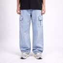 DEGOZ BLUE WASHED Jeans Cargo Washing Loose Fit
