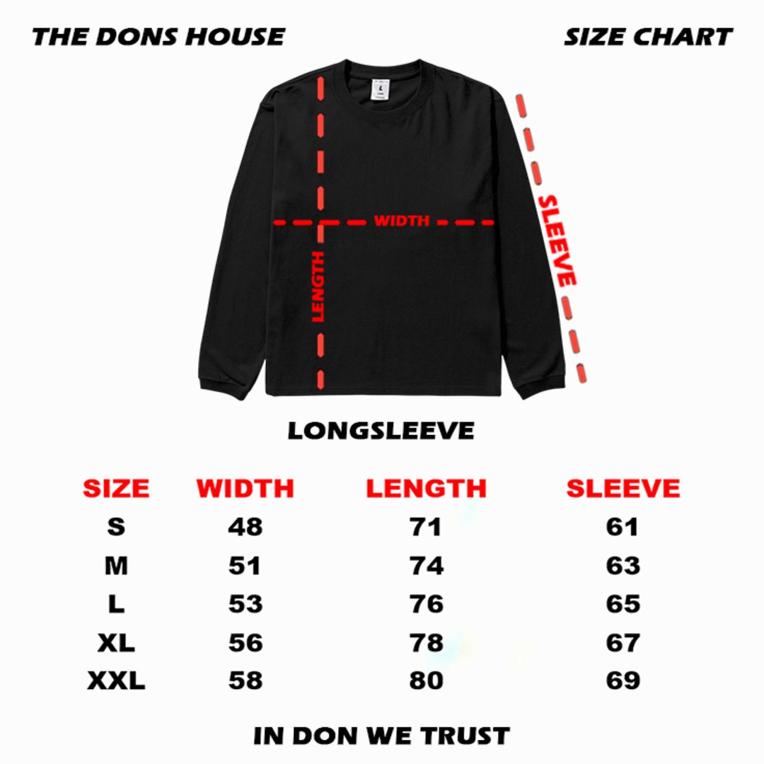 LS CITRON BLACK - Longsleeve The Don's House Kaos Lengan Panjang Unisex - Gambar 6