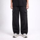 DEGOZ BLACK WASHED Denim Cargo Washing Loose Fit