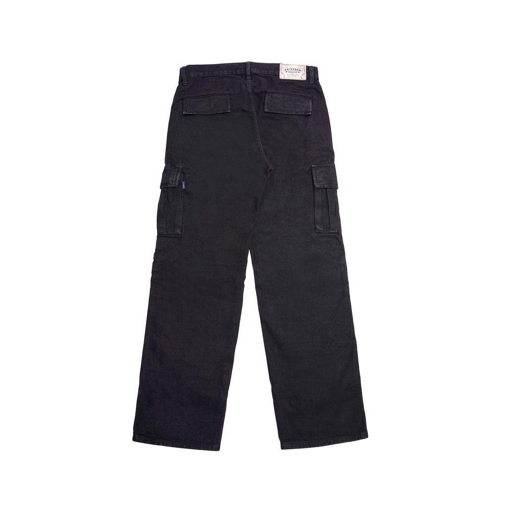 DEGOZ BLACK WASHED Denim Cargo Washing Loose Fit - Gambar 4