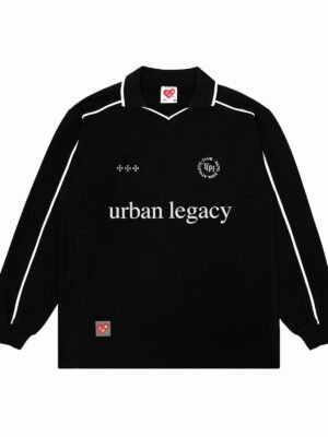 URBAN BLACK LS - Poloshirt