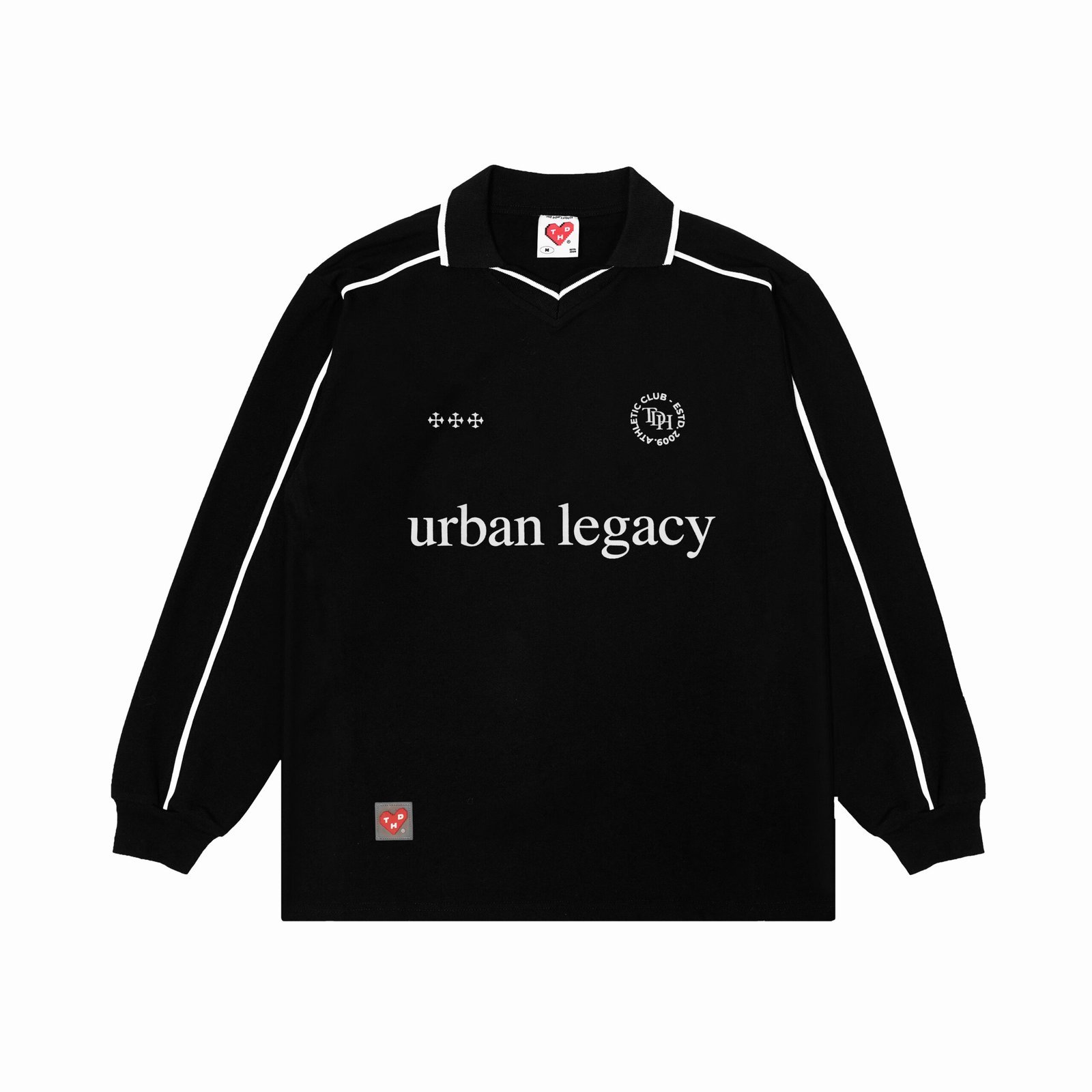 URBAN BLACK LS - Poloshirt