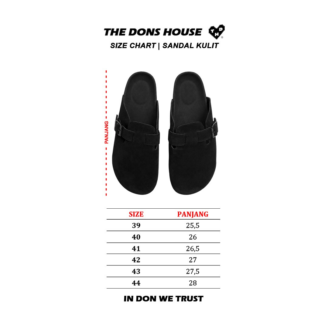STELLAR ALL BLACK Sandal Slip On - Gambar 7