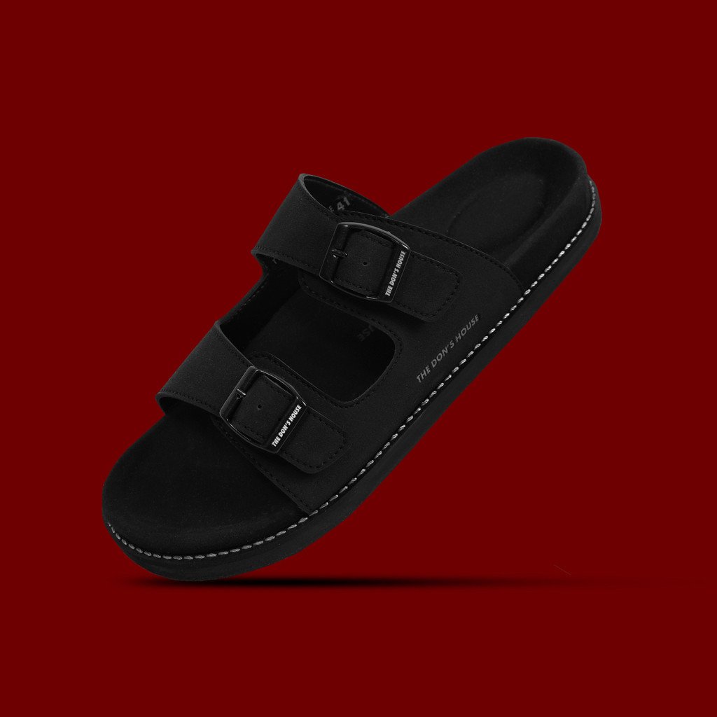 STELLAR ALL BLACK Sandal Slip On