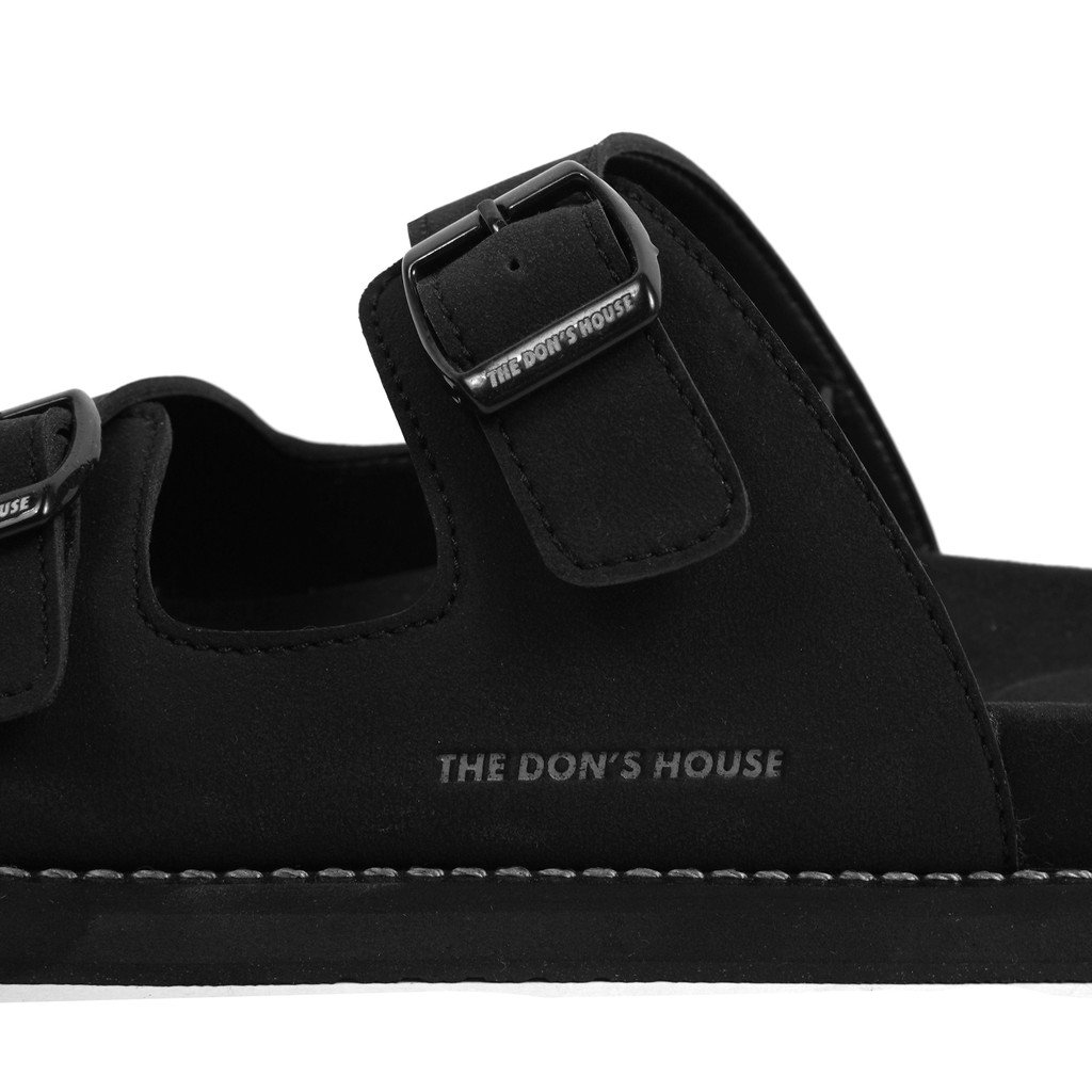 STELLAR ALL BLACK Sandal Slip On - Gambar 6