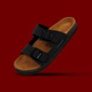 STELLAR KHAKI X BLACK Sandal Slip On