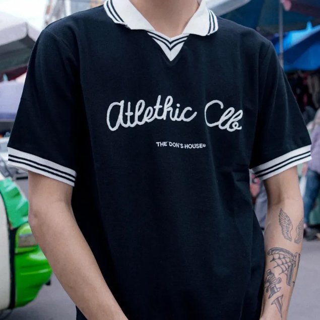 ATHLETIC BLACK SS Poloshirt - Gambar 3